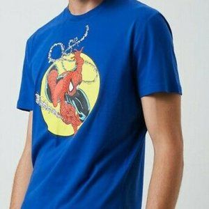 $$ SOLD Marvel Spiderman Men's Blue Sz L T-Shirt